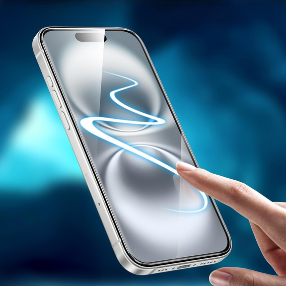 2x Szkło Hartowane do iPhone 16, ERBORD 9H Hard Glass, szybka