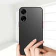 Etui do Oppo A18 4G / A38 4G, Fusion Hybrid, z ochroną aparatu, matowe / czarne