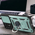 Zestaw Etui NOX Camera Slide do Samsung Galaxy A13 4G - Green + Szkło