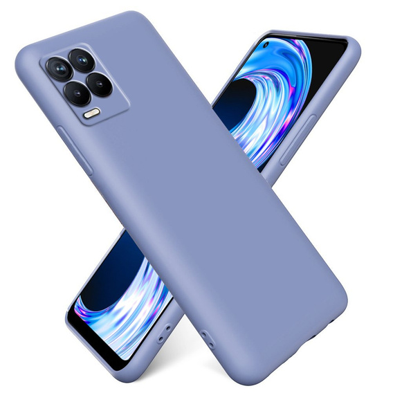 Etui do Realme 8 / 8 Pro, Silicone Lite, lawendowe