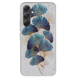 Etui Gold Glam do Samsung Galaxy A54 5G, Listki + szkło 9H