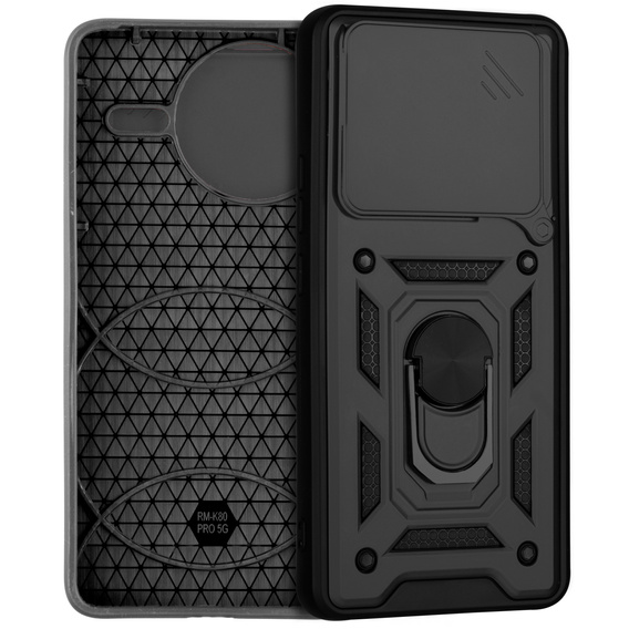Etui pancerne do Xiaomi Poco F7 Ultra, CamShield Slide, czarne