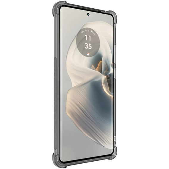Etui IMAK do Motorola Edge 50 Pro, Dropproof, przezroczyste / czarne