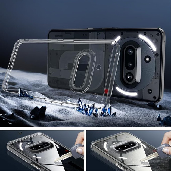 Etui do Nothing Phone 3a, Fusion Hybrid, przezroczyste