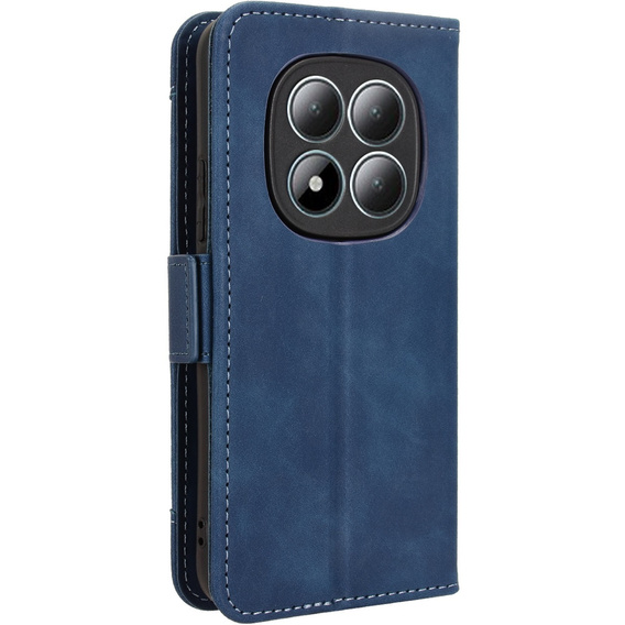 Etui z klapką do Xiaomi Redmi Note 15 Pro Plus 5G, Card Slot, niebieskie