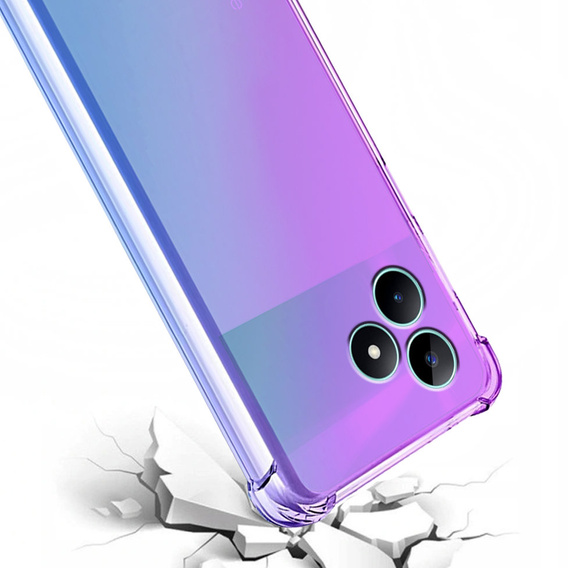 Etui Gradient Dropproof do Realme C51, Fioletowe / niebieskie