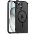 Etui do MagSafe do iPhone 15 Plus, Hybrid Matte Lens Pro, czarne