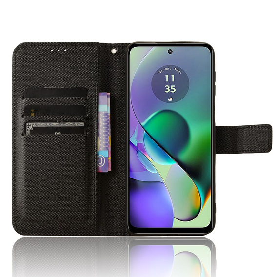 Etui z klapką do Motorola Moto G54 5G, Smart Magnet, czarne