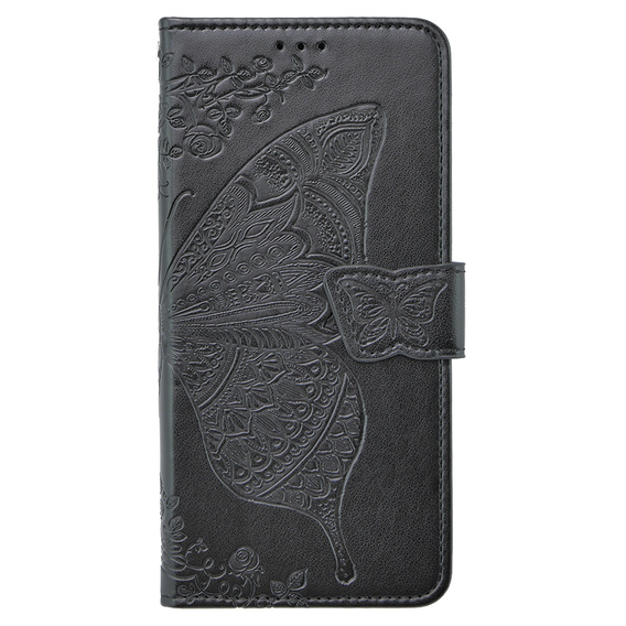 Etui z klapką do Oppo A79 5G, Butterfly, czarne