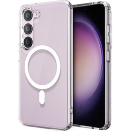 Zestaw Etui do Samsung Galaxy S23 do MagSafe, Dropproof magnetyczne przezroczyste + Szkło