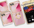 Etui do Samsung Galaxy Z Flip7 FE / Z Flip6, Electro Ring, fioletowe