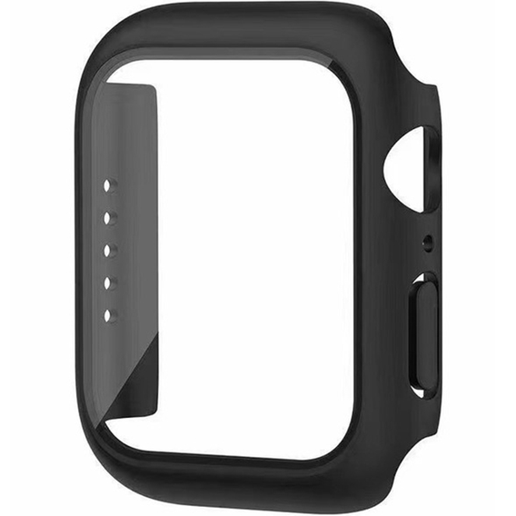 2w1 Etui + Szkło Hartowane do Apple Watch 4/5/6/SE 40MM, Czarne