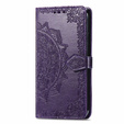 Etui z klapką do Infinix Hot 40i, Mandala, fioletowe