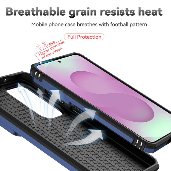 Etui pancerne do Samsung Galaxy S26, CamShield Slide, niebieskie