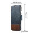 Etui z klapką 2w1 SUTENI do iPhone 17 Pro Max, do MagSafe, niebieskie