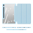 Etui do Samsung Galaxy Tab S10 Lite / S10 FE / S9 FE, Dux Ducis TOBY, niebieskie