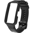 Pasek Silikonowy + Etui do Huawei Band 8 / Huawei Band 9, Czarny