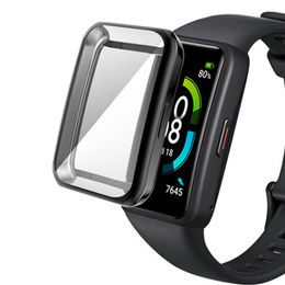 2w1 Etui z osłoną na ekran do Huawei Band 6/7, Czarne