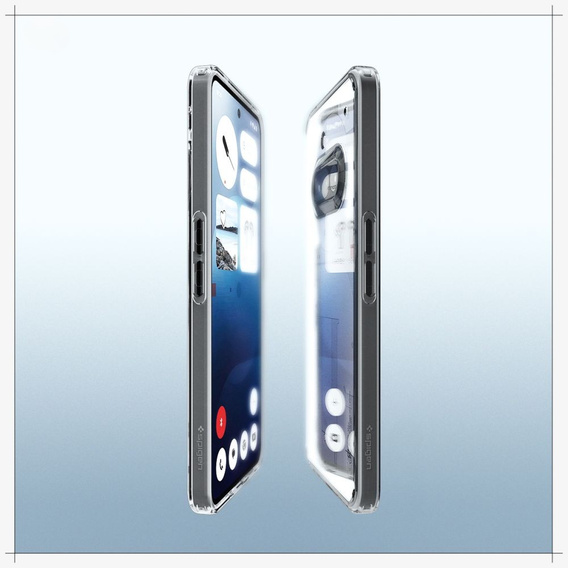 Etui Spigen do Nothing Phone 3a, Ultra Hybrid, Space Crystal, Szare
