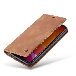 Etui CASEME do iPhone 11, Leather Wallet Case, brązowe