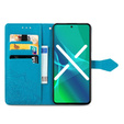 Etui z klapką do Infinix Note 30 Pro 4G, Mandala, niebieskie