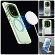 Etui do Xiaomi Redmi Note 14 Pro 5G / Poco X7 5G, Fusion Hybrid, do MagSafe, zielone