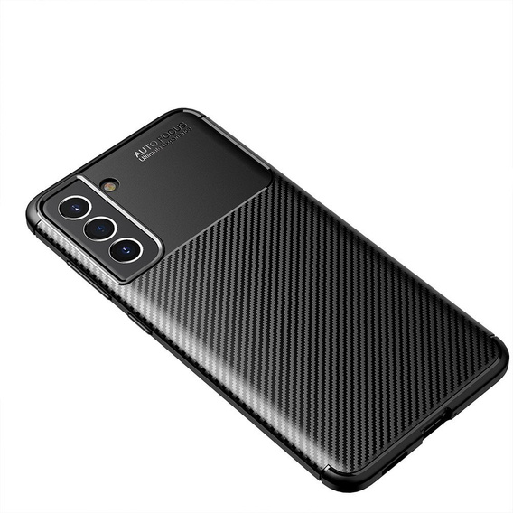 Etui do Samsung Galaxy S21 FE, Carbon Gel, czarne