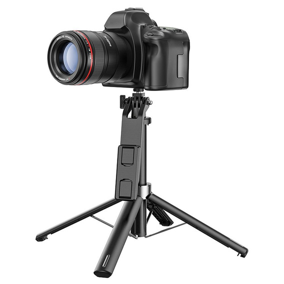 Selfie stick Hoco tripod z pilotem bezprzewodowym K21 czarny