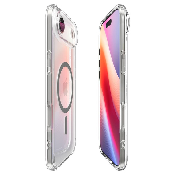 Etui Spigen do iPhone Air, Ultra Hybrid MagSafe, Clear/Graphite