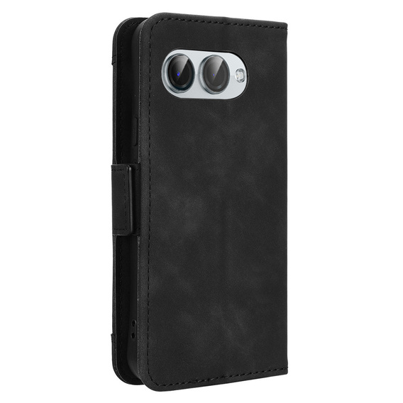Etui z klapką do T Phone 3 5G, Card Slot, czarne
