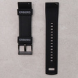 Pasek Silikonowy ERBORD Uniwersalny 22mm, Dual Color, czarny / czarna Klamra