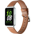 Pasek Skórzany do Samsung Galaxy Fit 3, Brązowy