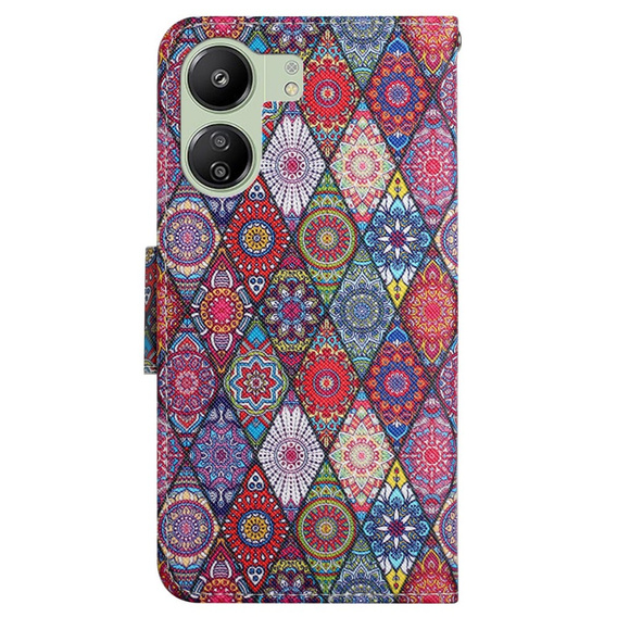 Etui z klapką do Xiaomi Redmi 13C / Poco C65, Wallet, Kaleidoscope