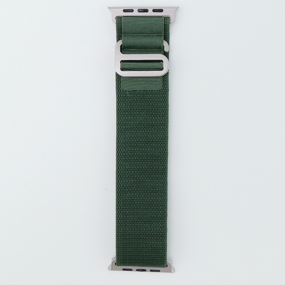 Pasek Nylonowy do Apple Watch 1/2/3/4/5/6/7/8/9/10/SE/Ultra/Ultra 2 42/44/45/46/49mm, Zielony