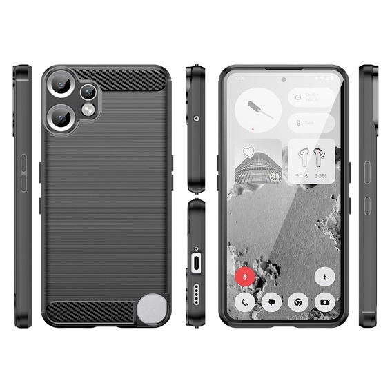 Etui do CMF Nothing Phone 2 Pro, Carbon, czarne