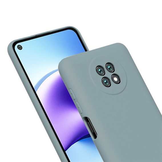 Etui do Xiaomi Redmi Note 9T 5G, Silicone Lite, lawendowo szare