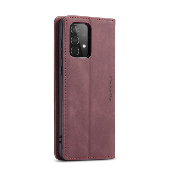 Etui CASEME do Samsung Galaxy A52 / A52s, Leather Wallet Case, bordowe