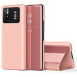 Etui do Xiaomi Poco M4 Pro 4G, Clear View, różowe rose gold