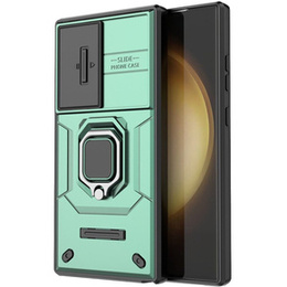 Etui KickStand Camera Lens do Samsung Galaxy S24 Ultra, zielone