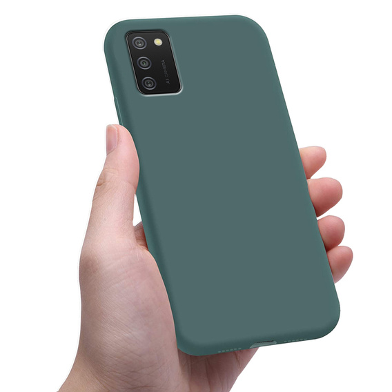 Etui cienkie do Samsung Galaxy A02s, Slim, zielone