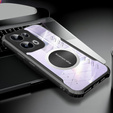 Etui do Oppo Reno 13 Pro, z blaszką magnetyczne, przezroczyste / czarne