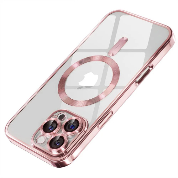 Etui do iPhone 15 Pro, Electro MagSafe, różowe + Szkło na ekran