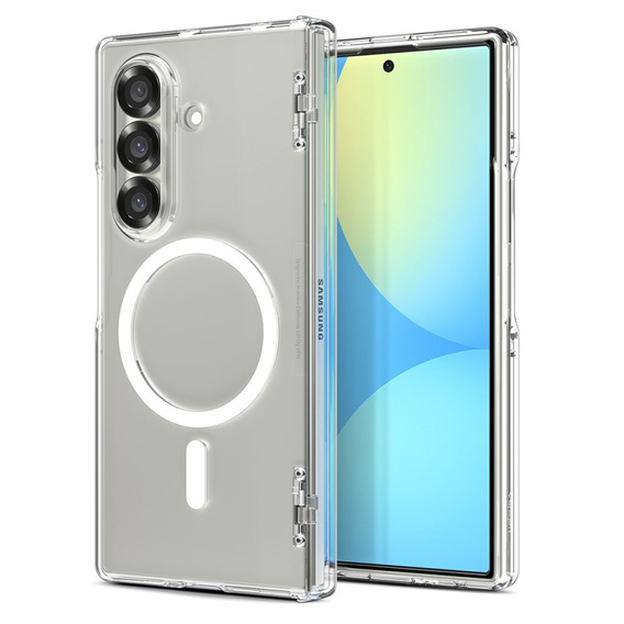 Etui Spigen do Samsung Galaxy Z Fold7, Ultra Hybrid Pro Mag MagSafe, Clear / White