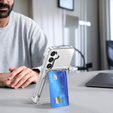 Etui do Samsung Galaxy S24, Card Holder, przezroczyste