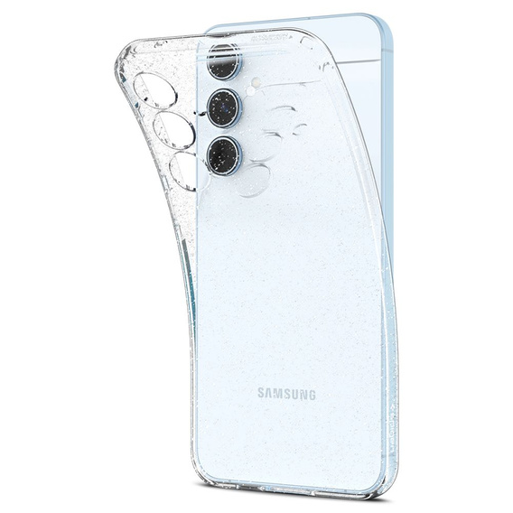 Etui Spigen do Galaxy A55 5G, Liquid Crystal, przezroczyste brokat