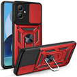 Etui pancerne do Motorola Moto G14, CamShield Slide, czerwone