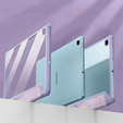 Stylowe etui do Samsung Galaxy Tab S6 Lite 10.4" 2020/2022/2024 – Smartcase Hybrid Marble fioletowe