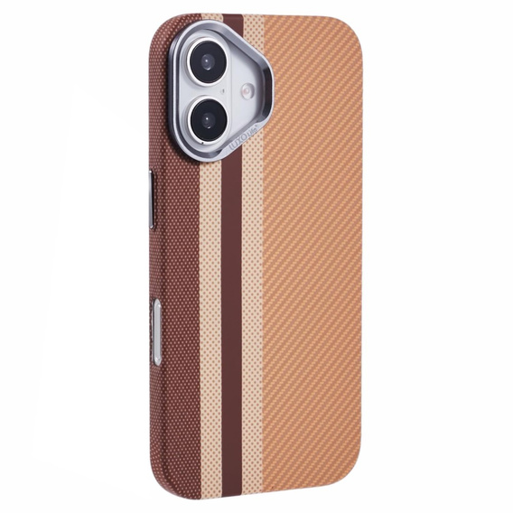 Etui do iPhone 16 Plus, Carbon Fiber MagSafe, żółte