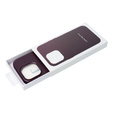 Etui Leather Mag Cover do iPhone 14 Plus, Ciemnofioletowy
