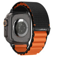Pasek Spigen WBF1 Band do Apple Watch 8/9/10/11/SE/Ultra 1/2 (44/45/46/49 mm) – Black / Orange